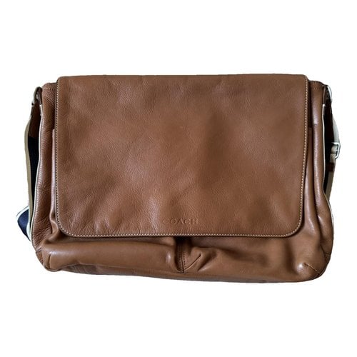 Pre-owned Coach Leather Bag In Camel