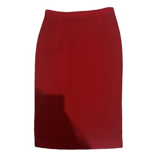 Pre-owned Piccione•piccione Wool Skirt In Red