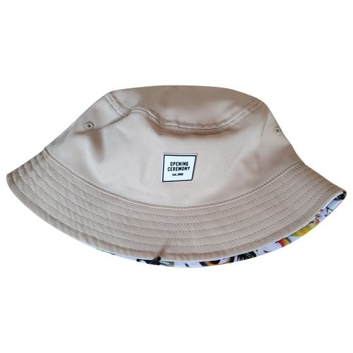 Pre-owned Opening Ceremony Cap In Beige