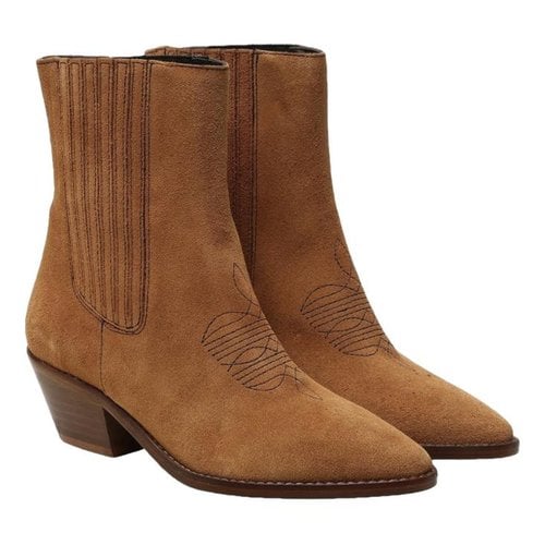 Pre-owned Zadig & Voltaire Western Boots In Brown