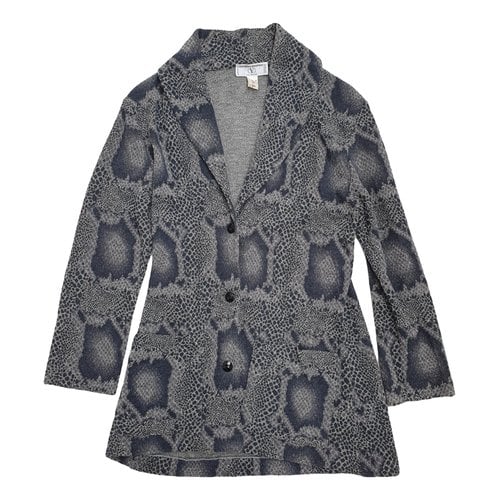 Pre-owned Valentino Wool Cardigan In Grey