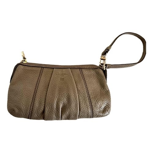 Pre-owned Lancel Leather Clutch Bag In Other