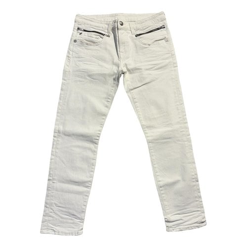 Pre-owned R13 Straight Jeans In White
