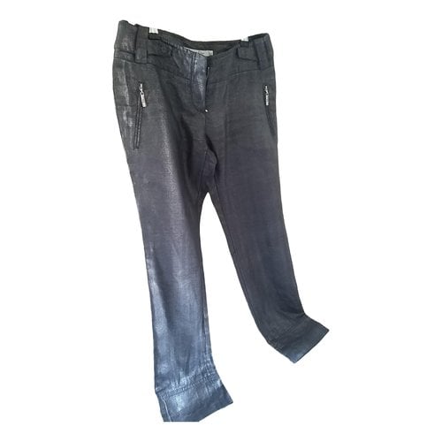 Pre-owned Dior Straight Jeans In Silver