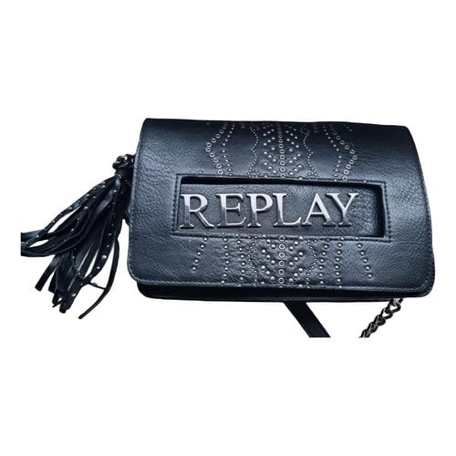 Pre-owned Replay Crossbody Bag In Black