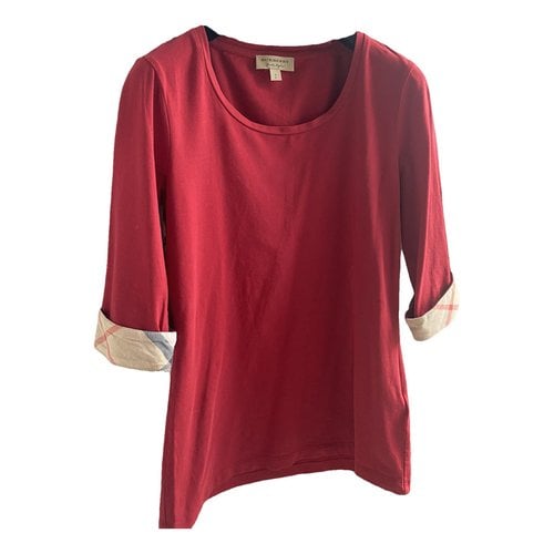Pre-owned Burberry Blouse In Red