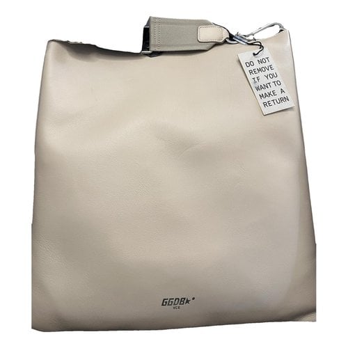 Pre-owned Golden Goose Leather Tote In Beige