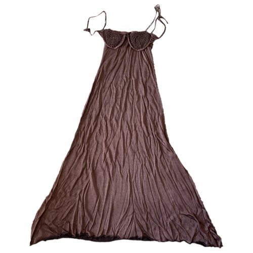 Pre-owned Isa Boulder Maxi Dress In Purple