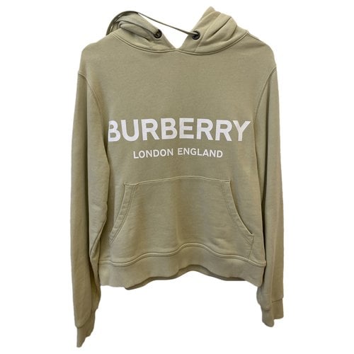 Pre-owned Burberry Sweatshirt In Green