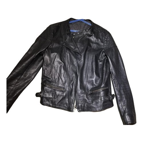 Pre-owned Linea Pelle Leather Vest In Black