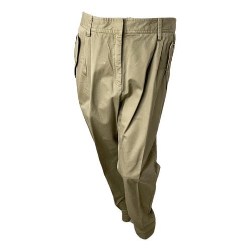 Pre-owned By Malene Birger Chino Pants In Khaki