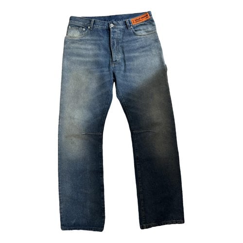 Pre-owned Heron Preston Straight Jeans In Blue
