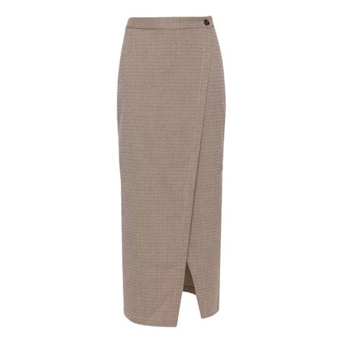 Pre-owned Aeron Mid-length Skirt In Brown