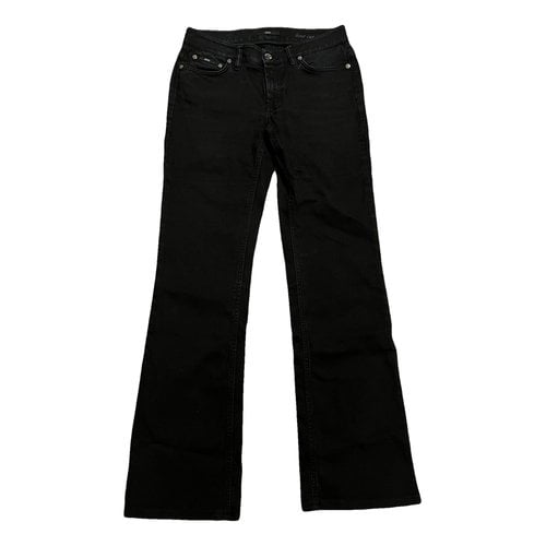 Pre-owned Hugo Boss Bootcut Jeans In Black