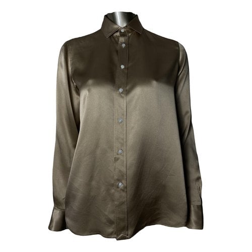 Pre-owned Polo Ralph Lauren Silk Shirt In Gold