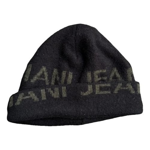 Pre-owned Armani Jeans Wool Beanie In Green