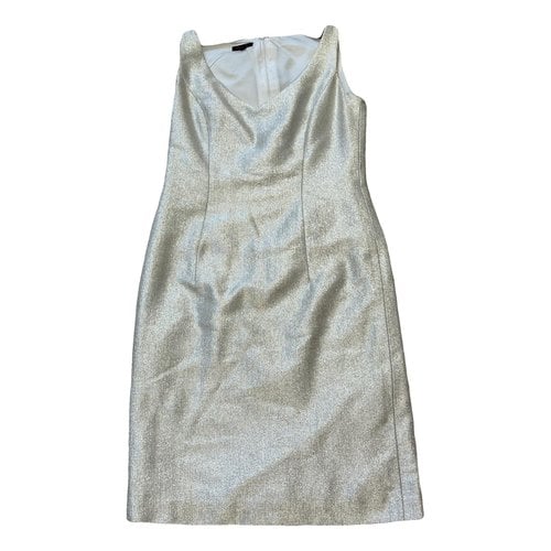 Pre-owned Escada Silk Mid-length Dress In Gold