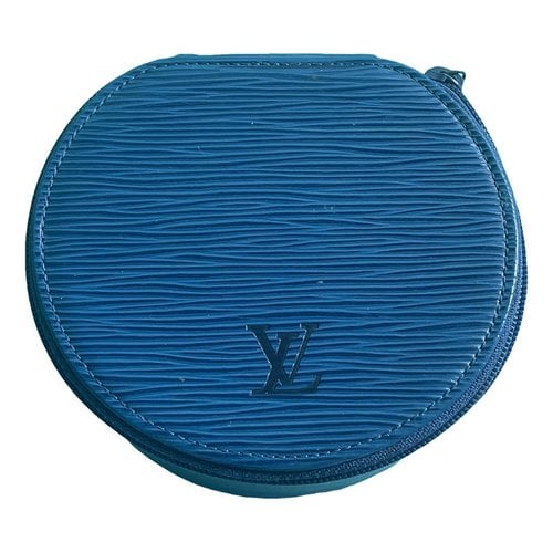 Pre-owned Louis Vuitton Leather Purse In Blue
