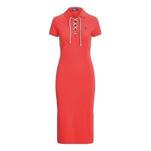 Pre-owned Polo Ralph Lauren Mid-length Dress In Red