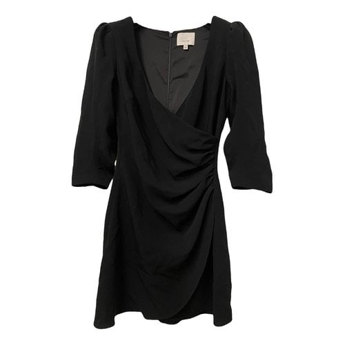 Pre-owned Cinq À Sept Mini Dress In Black