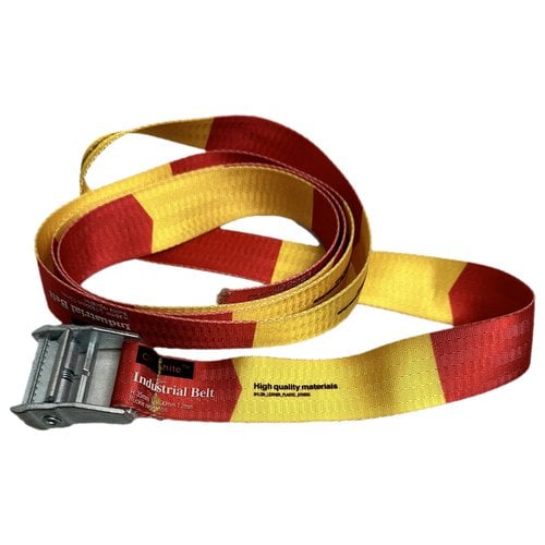 Pre-owned Off-white Belt In Red