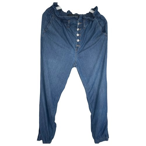 Pre-owned Veronica Beard Trousers In Blue