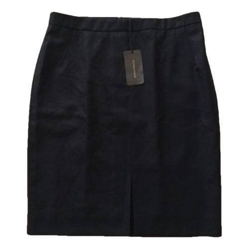 Pre-owned Bottega Veneta Wool Mini Skirt In Black