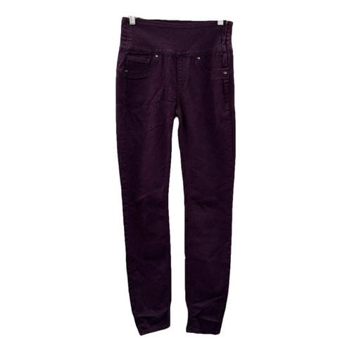Pre-owned Spanx Jeans In Burgundy
