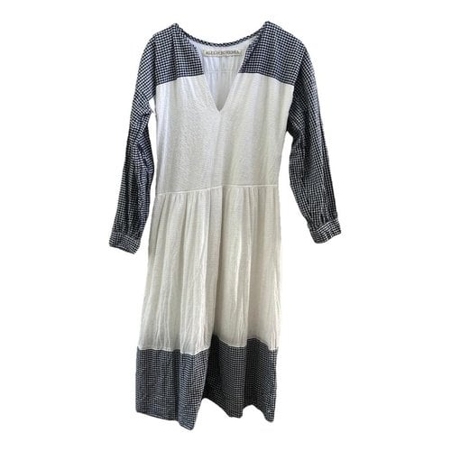 Pre-owned Alix Of Bohemia Mid-length Dress In White