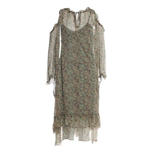 Pre-owned Zadig & Voltaire Silk Mid-length Dress In Green