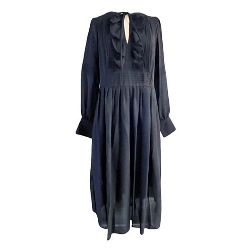 Pre-owned Worth Mid-length Dress In Blue