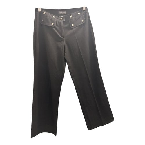 Pre-owned Roccobarocco Chino Pants In Black
