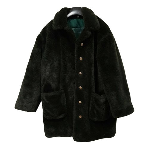 Pre-owned Moschino Coat In Green