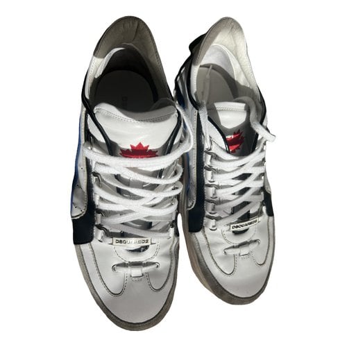 Pre-owned Dsquared2 High Trainers In White