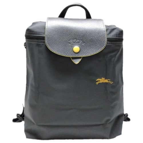 Pre-owned Longchamp Backpack In Grey