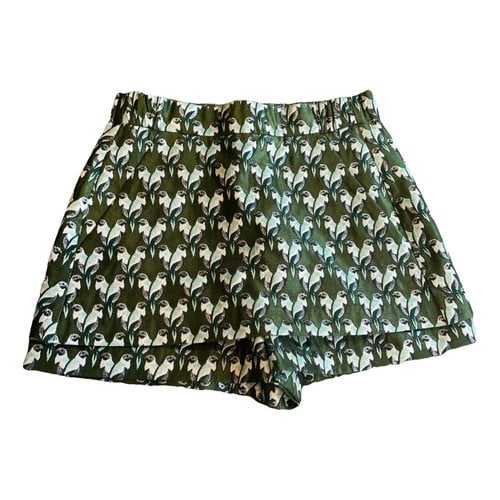 Pre-owned Maje Shorts In Green