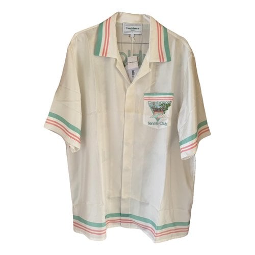 Pre-owned Casablanca Silk Shirt In White