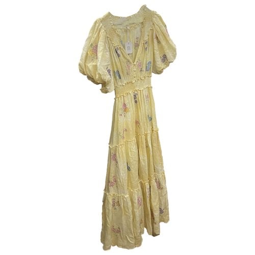 Pre-owned Fillyboo Maxi Dress In Yellow