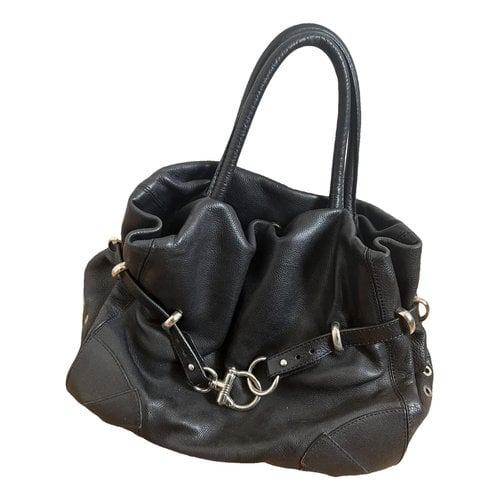 Pre-owned Sonia Rykiel Martha Leather Handbag In Black