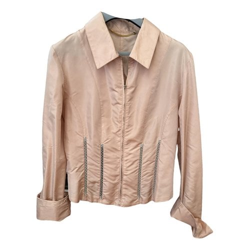 Pre-owned Blumarine Silk Short Vest In Pink