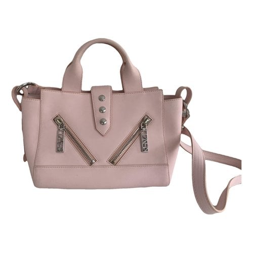 Pre-owned Kenzo Kalifornia Leather Handbag In Pink