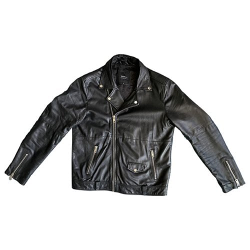Pre-owned 032c Leather Jacket In Black