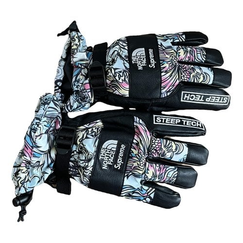 Pre-owned Supreme X The North Face Leather Gloves In Multicolour