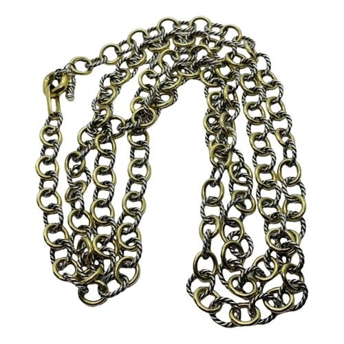 Pre-owned David Yurman Yellow Gold Long Necklace In Multicolour