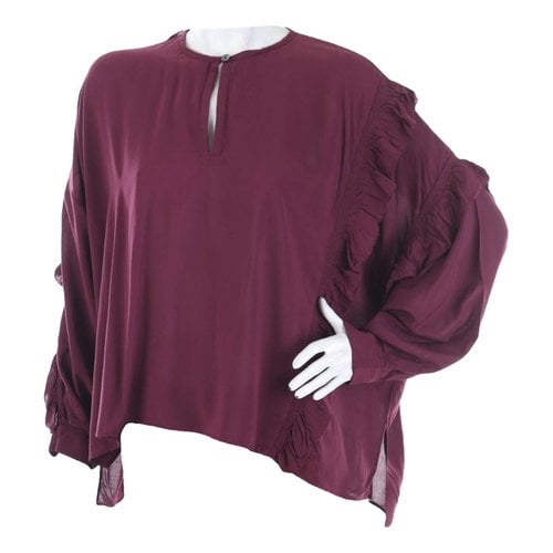 Pre-owned Zadig & Voltaire Blouse In Burgundy