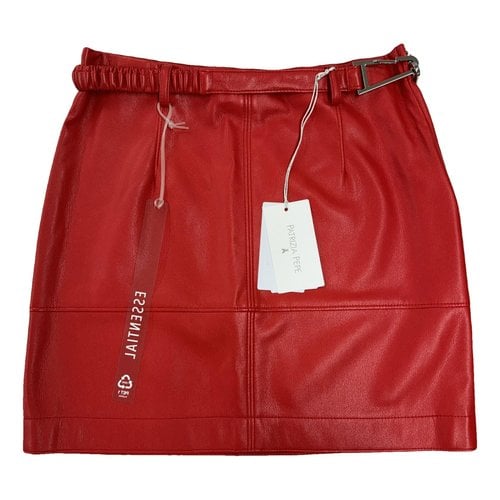 Pre-owned Patrizia Pepe Mini Skirt In Red