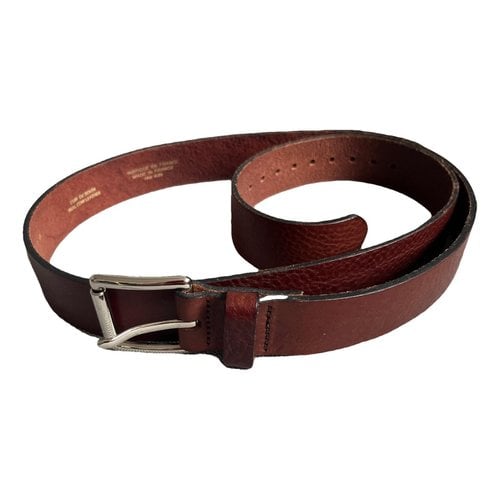 Pre-owned Sandro Leather Belt In Brown
