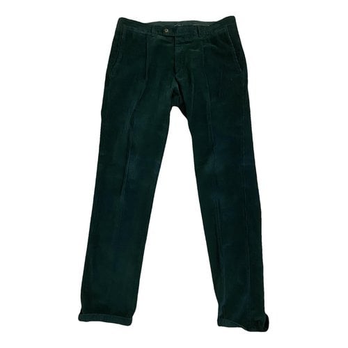 Pre-owned Fay Trousers In Green