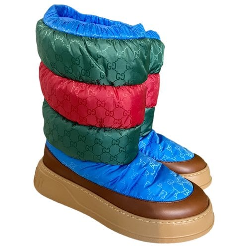 Pre-owned Gucci Boots In Multicolour