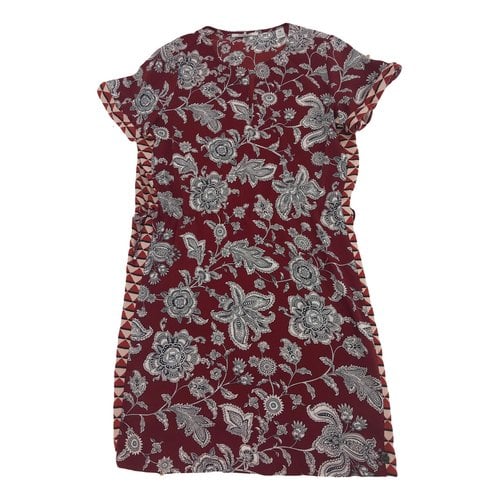 Pre-owned Scotch & Soda Mid-length Dress In Burgundy